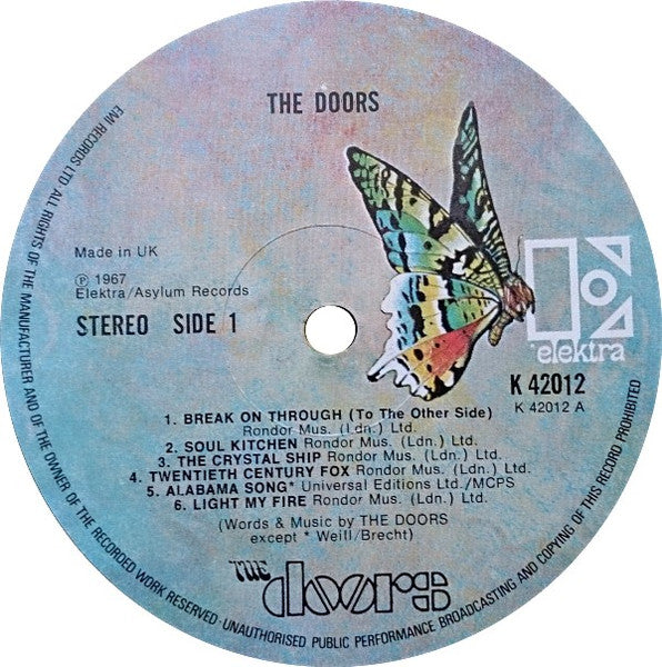The Doors : The Doors (LP, Album, RE)