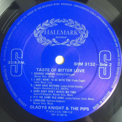 Gladys Knight And The Pips : Taste Of Bitter Love (LP, Comp)