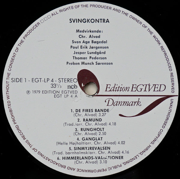 Christian Alvad : Svingkontra (LP)