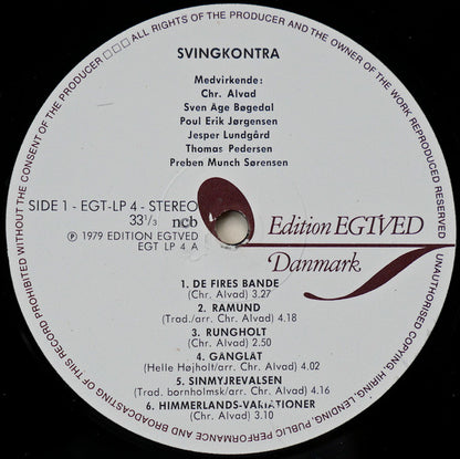 Christian Alvad : Svingkontra (LP)
