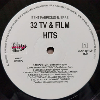 Bent Fabricius-Bjerre : 32 Tv & Film Hits (2xLP, Comp)
