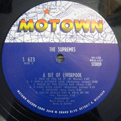 The Supremes : A Bit Of Liverpool (LP, Album)