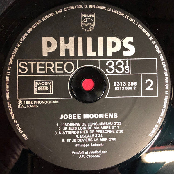 Josée Moonens : Florence (LP, Album)