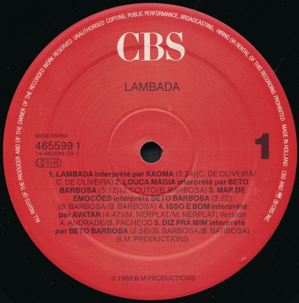 Various : Lambada (2xLP, Comp, Gat)