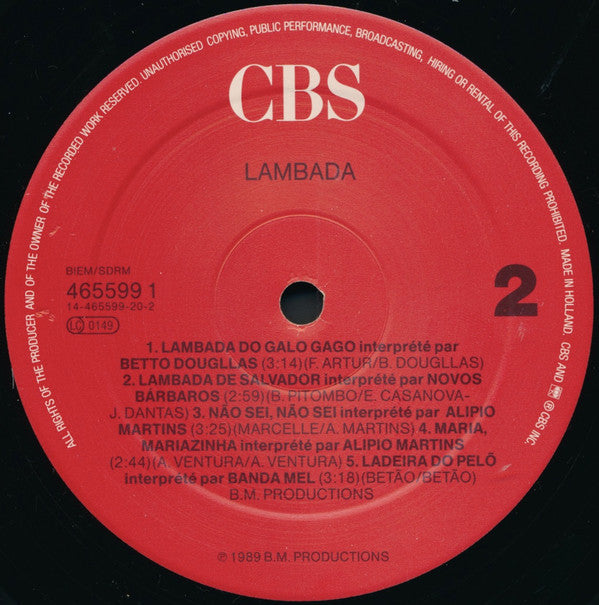 Various : Lambada (2xLP, Comp, Gat)