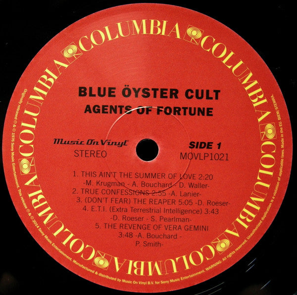 Blue Öyster Cult : Agents Of Fortune (LP, Album, RE, 180)