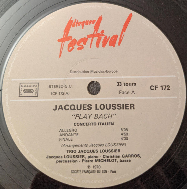 Jacques Loussier : Play Bach (3xLP + Box, Comp)