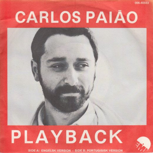 Carlos Paião : Playback (7", Single)