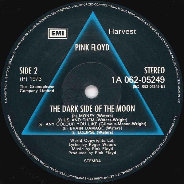 Pink Floyd : The Dark Side Of The Moon (LP, Album, RE, Gat)