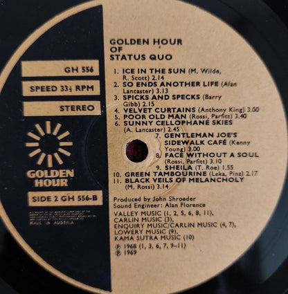 Status Quo : Golden Hour Of Status Quo (LP, Comp)