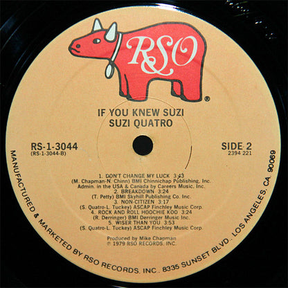 Suzi Quatro : If You Knew Suzi... (LP, Album, PRC)
