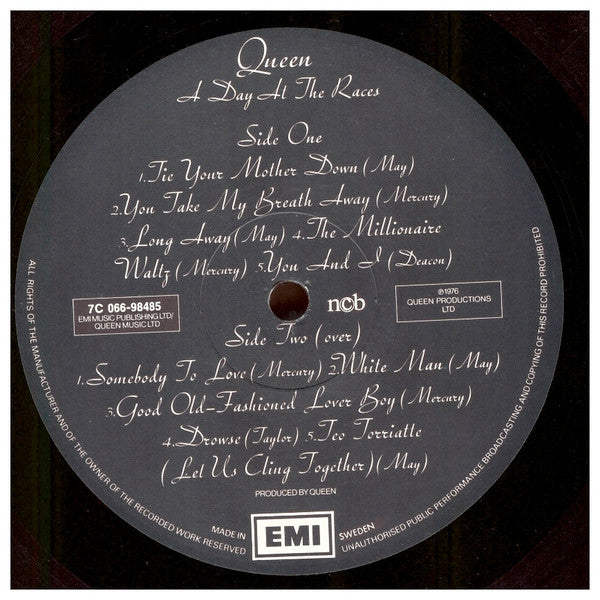 Queen : A Day At The Races (LP, Album, Gat)