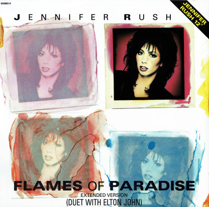 Jennifer Rush Duet With Elton John : Flames Of Paradise (Extended Version) (12", Single)
