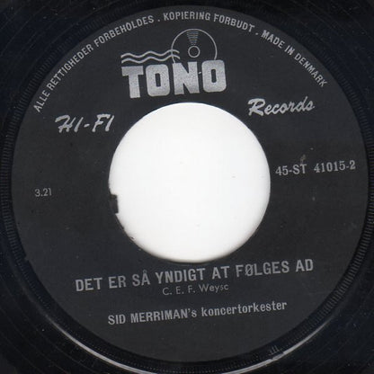 Sid Merriman's Koncertorkester : Brudevalsen (7", Single)