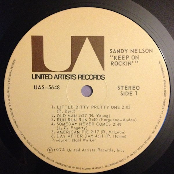 Sandy Nelson : Keep On Rockin' (LP, Album)