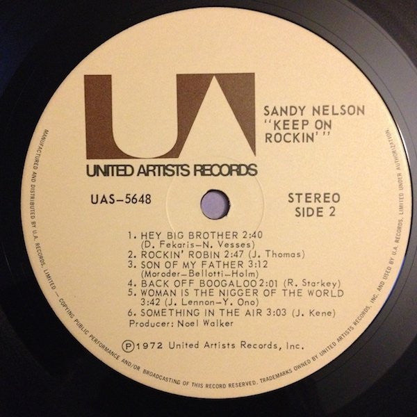 Sandy Nelson : Keep On Rockin' (LP, Album)