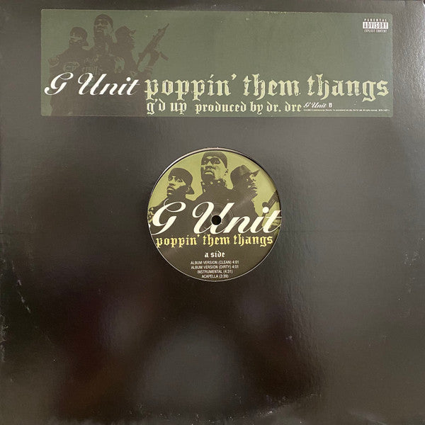 G-Unit : Poppin' Them Thangs / G'd Up (12", Promo)