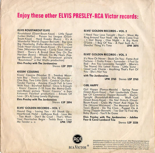 Elvis* : (Such An) Easy Question / It Feels So Right (7", Single, Dev)