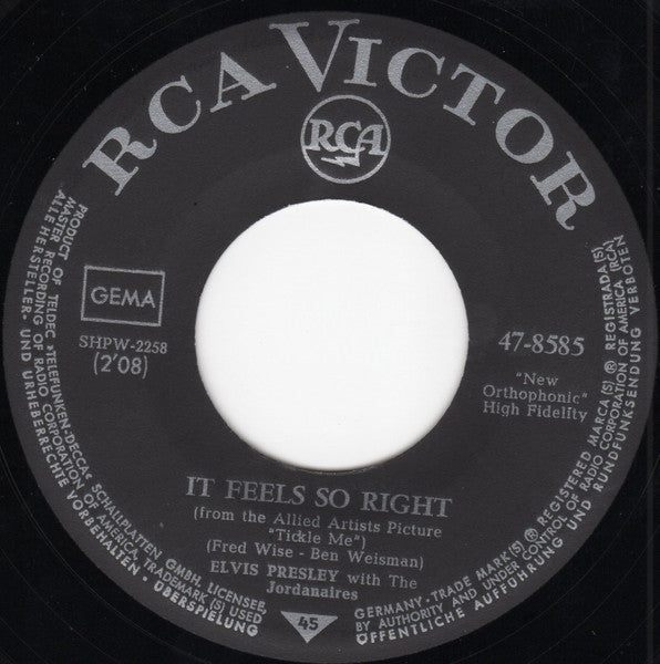 Elvis* : (Such An) Easy Question / It Feels So Right (7", Single, Dev)