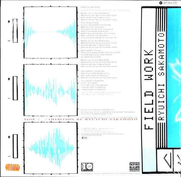 Ryuichi Sakamoto Featuring Thomas Dolby : Field Work (12")
