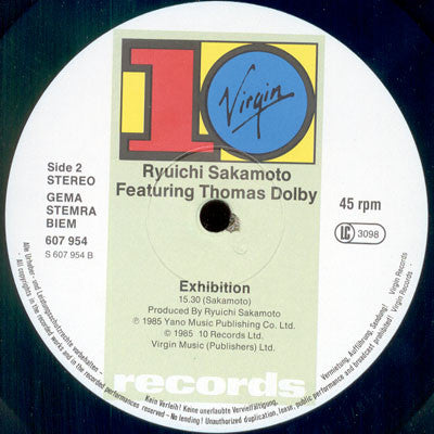 Ryuichi Sakamoto Featuring Thomas Dolby : Field Work (12")
