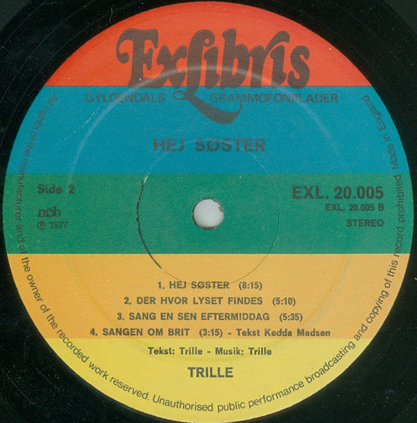 Trille : Hej Søster (LP, Album, RE)