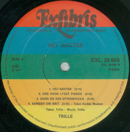 Trille : Hej Søster (LP, Album, RE)