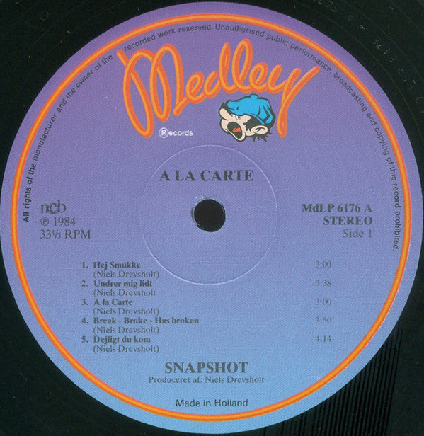 Snapshot (2) : A La Carte (LP, Album)