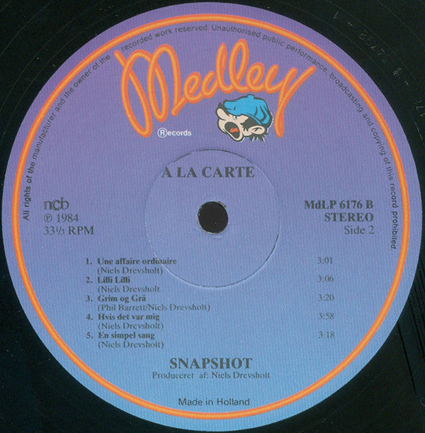 Snapshot (2) : A La Carte (LP, Album)