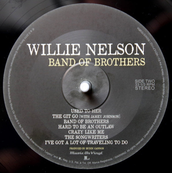 Willie Nelson : Band Of Brothers (LP, Album)