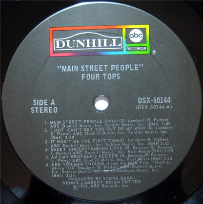Four Tops : Main Street People (LP, Album, Gat)