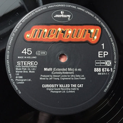 Curiosity Killed The Cat : Misfit (12", EP)