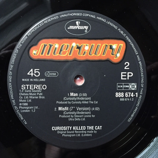 Curiosity Killed The Cat : Misfit (12", EP)