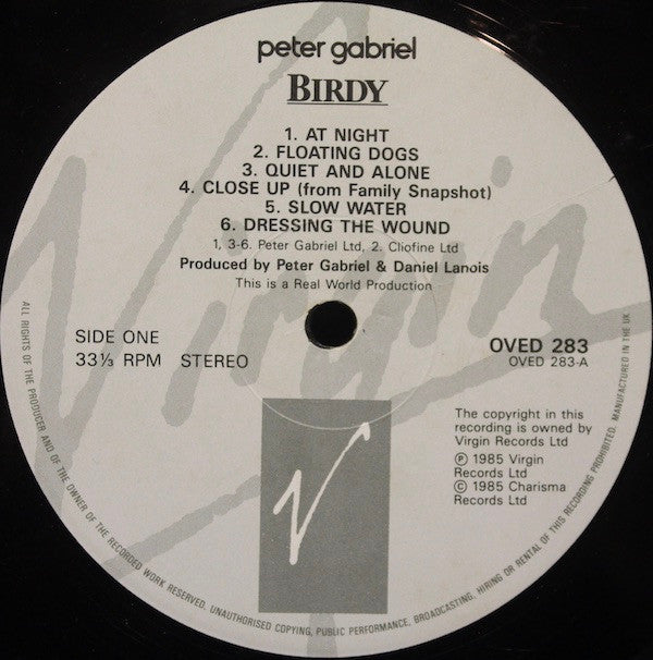 Peter Gabriel : Birdy (LP, Album, RE)