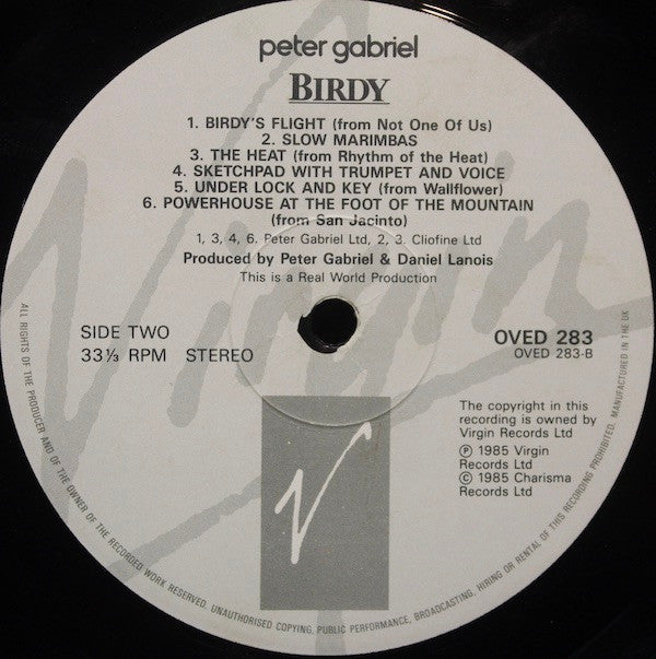Peter Gabriel : Birdy (LP, Album, RE)