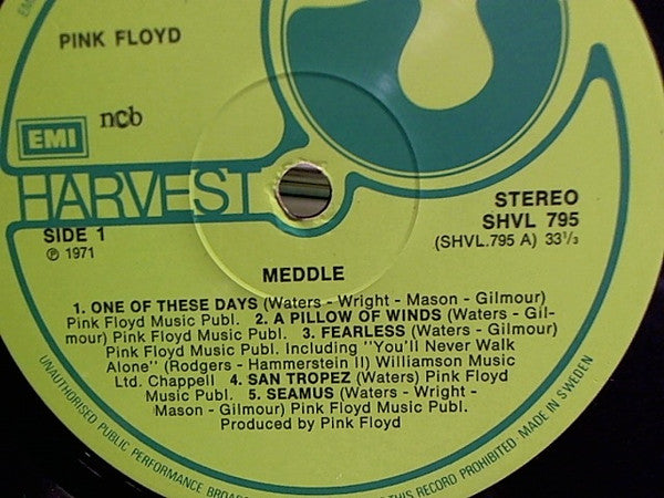 Pink Floyd : Meddle (LP, Album)