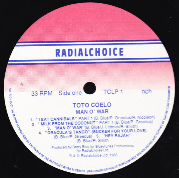 Toto Coelo : Man O' War (LP, Album)