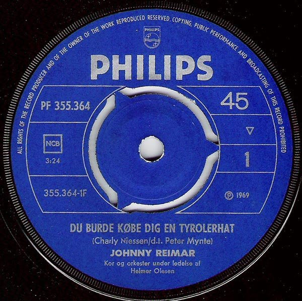 Johnny Reimar : Du Burde Købe Dig En Tyrolerhat (7", Mono, Pus)