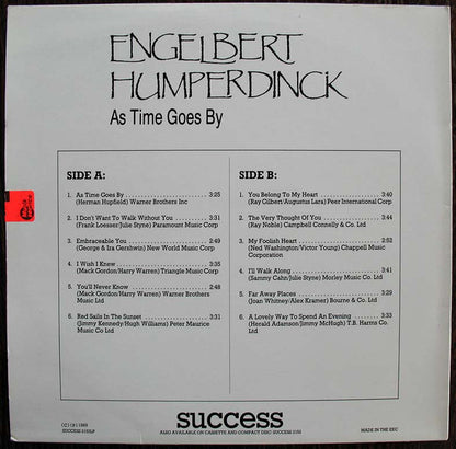 Engelbert Humperdinck : As Time Goes By (LP, Comp)