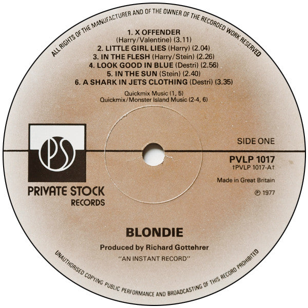 Blondie : Blondie (LP, Album)