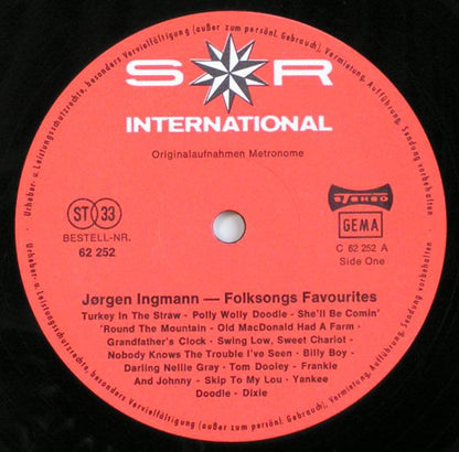 Jørgen Ingmann : Folksongs Favourites (LP, Album, Club, RE, S/Edition)