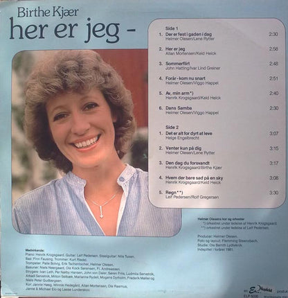 Birthe Kjær : Her Er Jeg (LP, Album)