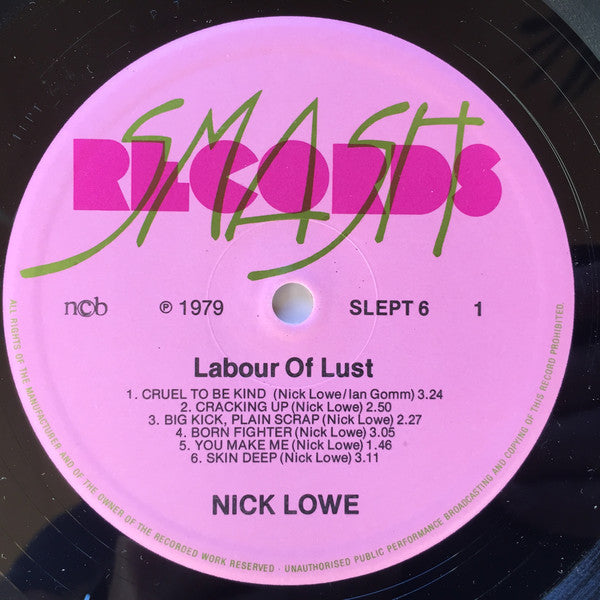 Nick Lowe : Labour Of Lust (LP, Album)