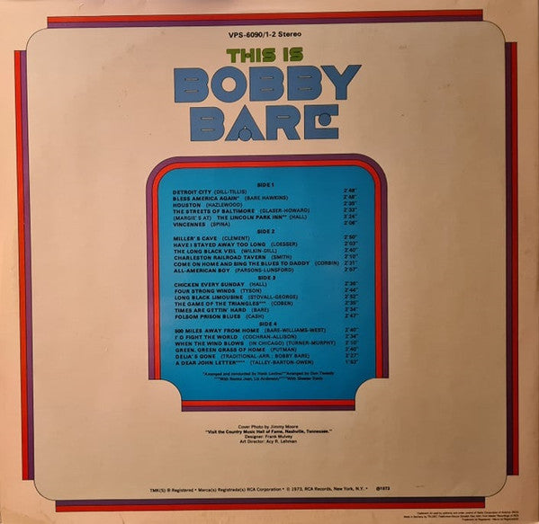 Bobby Bare : This Is Bobby  Bare (2xLP, Comp)