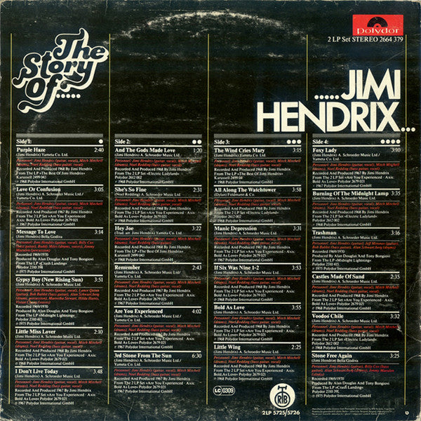 Jimi Hendrix : The Story Of Jimi Hendrix (2xLP, Comp, RP, Gat)