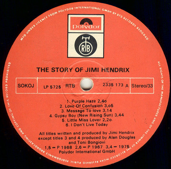 Jimi Hendrix : The Story Of Jimi Hendrix (2xLP, Comp, RP, Gat)