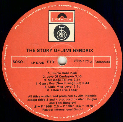 Jimi Hendrix : The Story Of Jimi Hendrix (2xLP, Comp, RP, Gat)