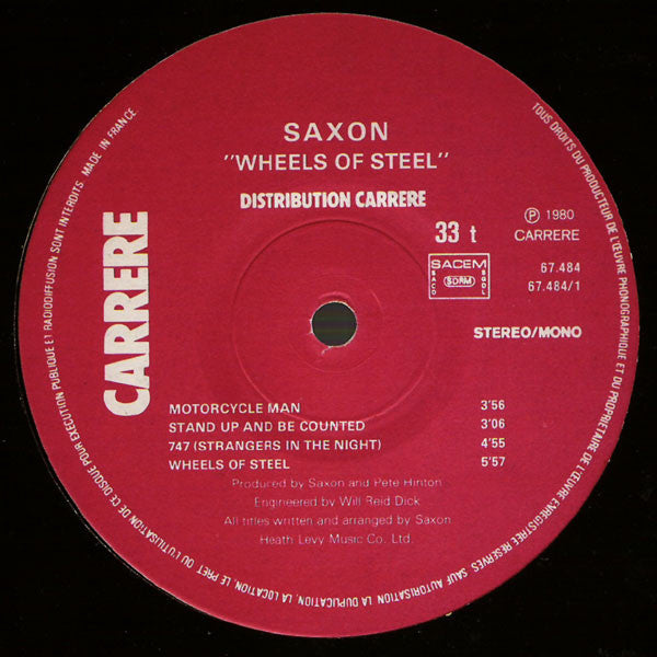 Saxon : Wheels Of Steel (LP, Album)