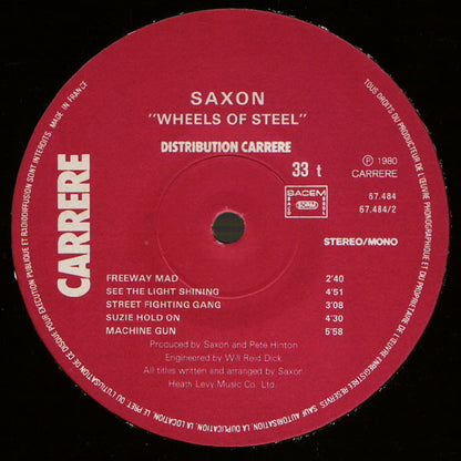 Saxon : Wheels Of Steel (LP, Album)