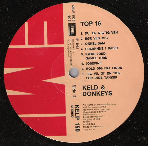 Keld & The Donkeys : Top 16 (LP)